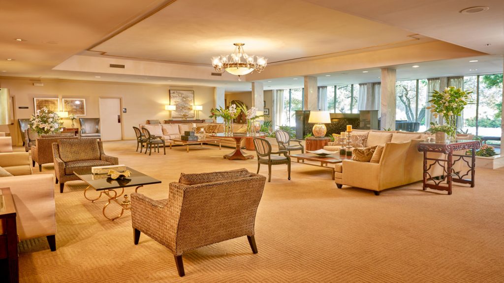 A beautiful seating area at Sparkman/Hillcrest Funeral Home - plenty of room for guests to relax and share stories of their loved one